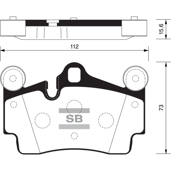 Колодки торм.дисковые Hi-Q AUDI Q7 07- R (D978)