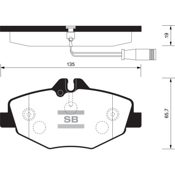 Колодки торм.дисковые Hi-Q BENZ E320 03-09 (D987)