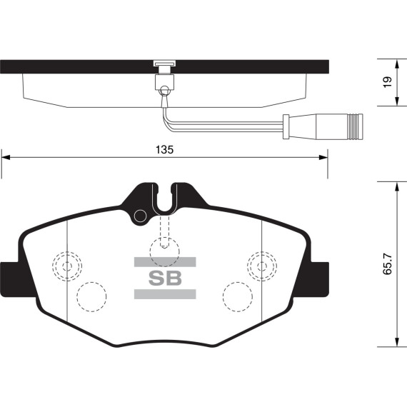 Колодки торм.дисковые Hi-Q BENZ E320 03-09 (D987)