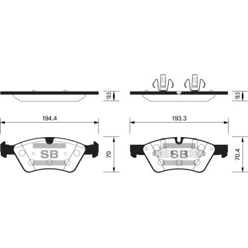 Колодки торм.дисковые Hi-Q BENZ ML350 06-11 (D1123)