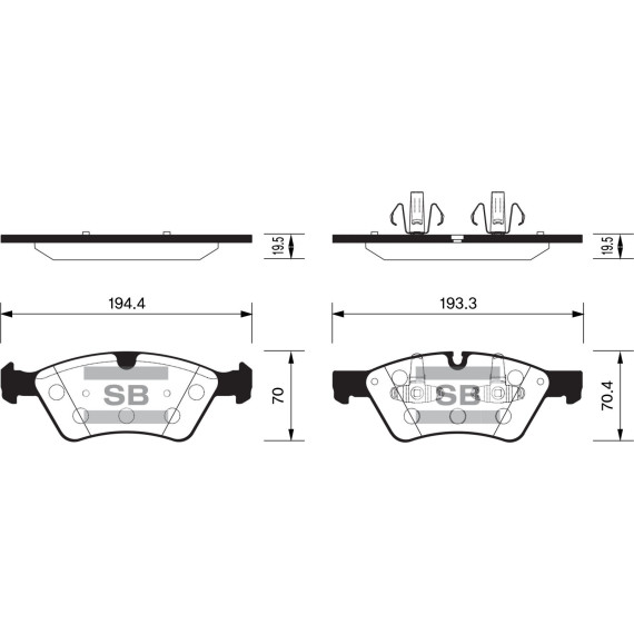 Колодки торм.дисковые Hi-Q BENZ ML350 06-11 (D1123)