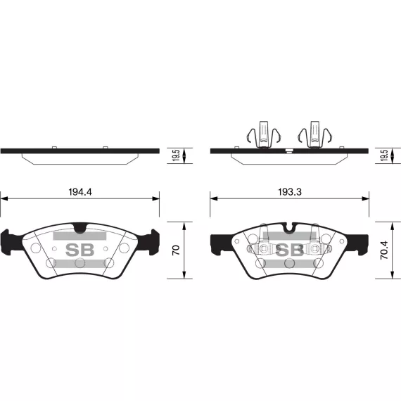 Колодки торм.дисковые Hi-Q BENZ ML350 06-11 (D1123)