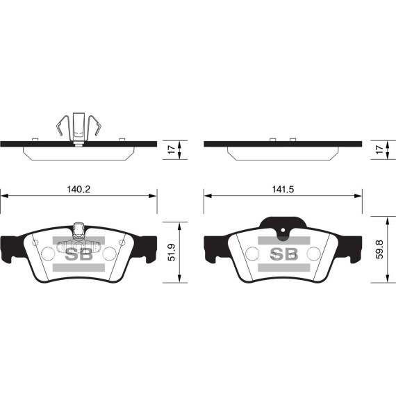 Колодки торм.дисковые Hi-Q BENZ ML350 06-11 R (D1122)