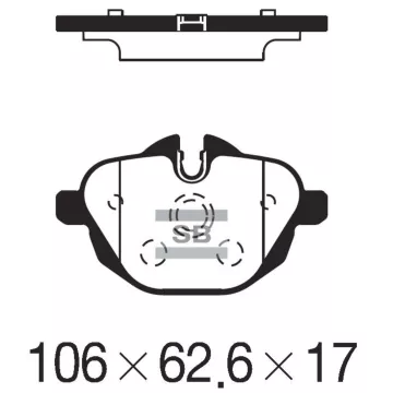 Колодки торм.дисковые Hi-Q BMW X3 11-12 R (D1473)
