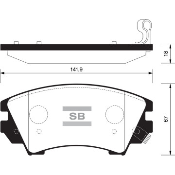 Колодки торм.дисковые Hi-Q BUICK BUICK LACROSSE(NEW) (D1404)