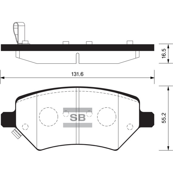Колодки торм.дисковые Hi-Q CHERY QIYUN 3 12- (D1674)