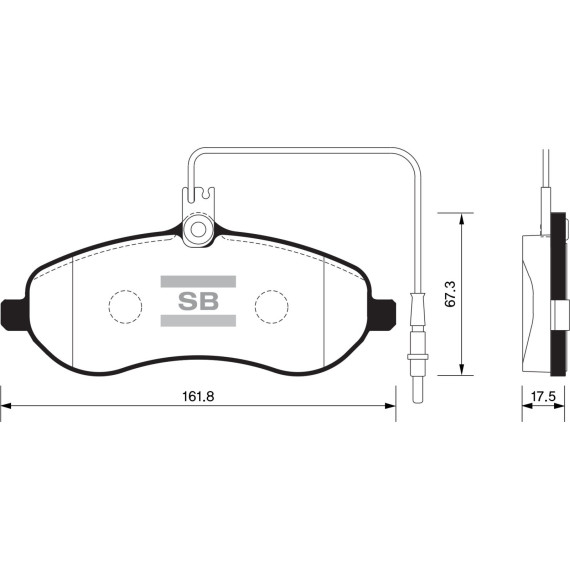 Колодки торм.дисковые Hi-Q CITROEN JUMPY 07-