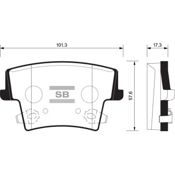 Колодки торм.дисковые Hi-Q DODGE CHARGER 06- R (D1057)