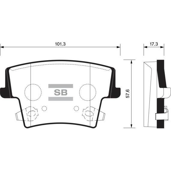 Колодки торм.дисковые Hi-Q DODGE CHARGER 06- R (D1057)