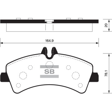 Колодки торм.дисковые Hi-Q DODGE SPRINTER 3500 07-09 R (D1318)