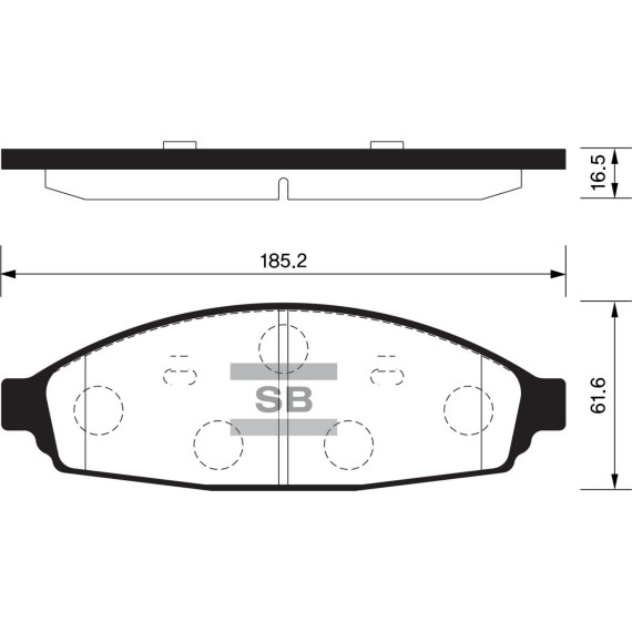 Колодки торм.дисковые Hi-Q FORD CROWN VICTORIA (D931)