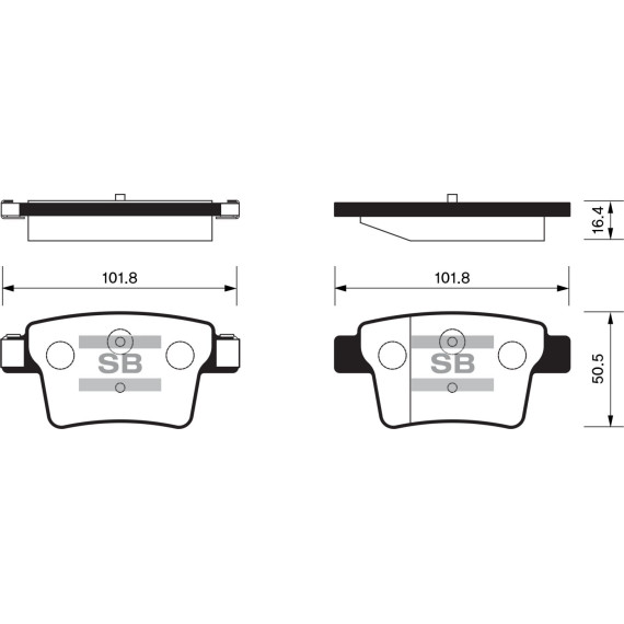 Колодки торм.дисковые Hi-Q FORD MONDEO R 05- (D1071)