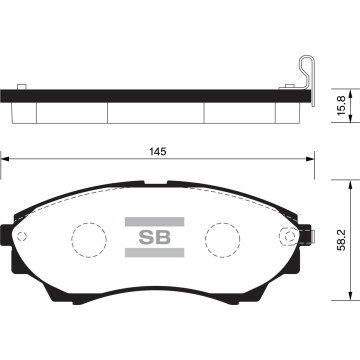 Колодки торм.дисковые Hi-Q FORD RANGER 05- (D1574)