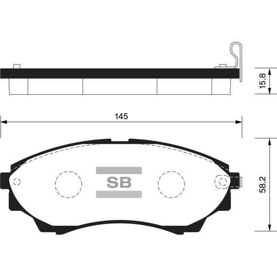 Колодки торм.дисковые Hi-Q FORD RANGER 05- (D1574)