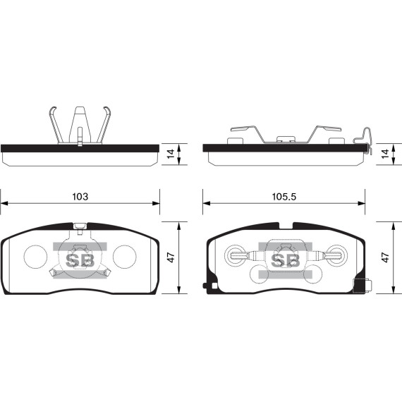 Колодки торм.дисковые Hi-Q GEELY FREE CRUISER 05- (D1511)