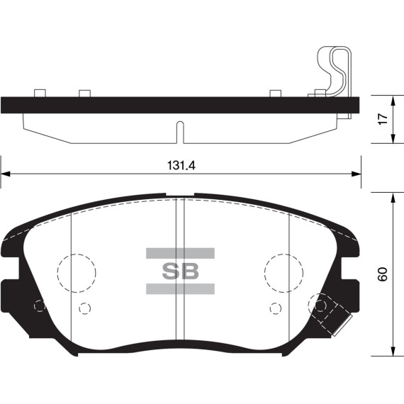 Колодки торм.дисковые Hi-Q GM-KOREA ALPHEON LACROSSE 10-