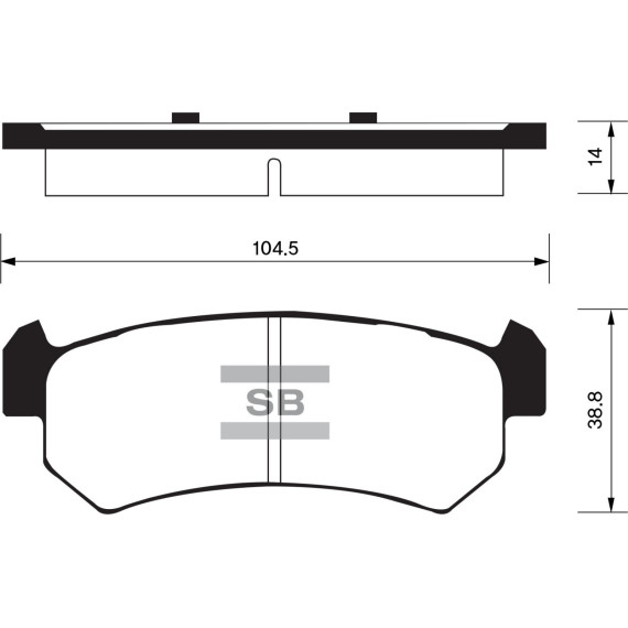 Колодки торм.дисковые Hi-Q GM-KOREA LACETTI R