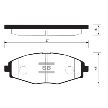 Колодки торм.дисковые Hi-Q GM-KOREA LANOS SOHC MATIZ