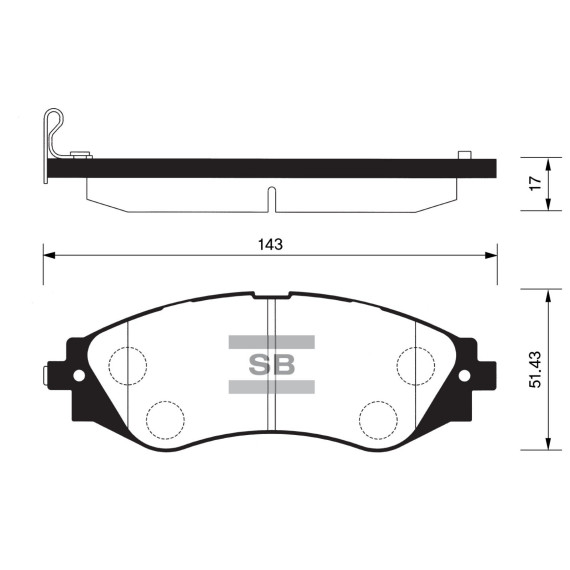 Колодки торм.дисковые Hi-Q GM-KOREA LEGANZA(OLD)