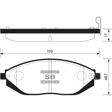 Колодки торм.дисковые Hi-Q GM-KOREA MATIZ CREATIVE SPARK 09-