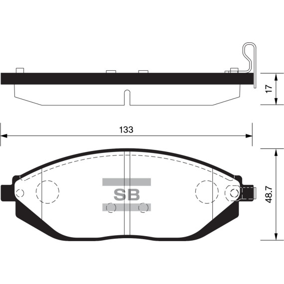 Колодки торм.дисковые Hi-Q GM-KOREA MATIZ CREATIVE SPARK 09-