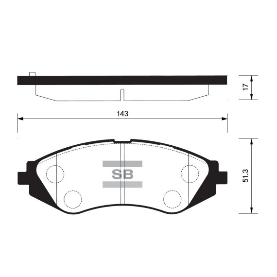 Колодки торм.дисковые Hi-Q GM-KOREA NUBIRA DOHC LANOS DOHC
