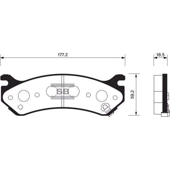 Колодки торм.дисковые Hi-Q GMC ASTRO 99-08 F/R(D785)
