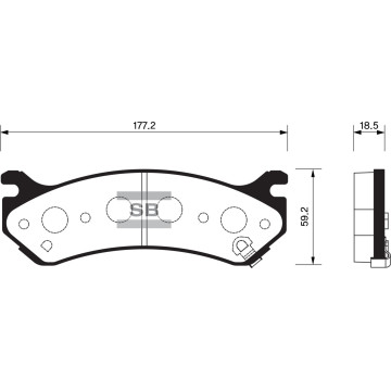 Колодки торм.дисковые Hi-Q GMC ASTRO 99-08 F/R(D785)