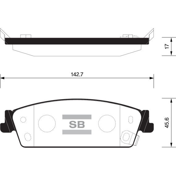 Колодки торм.дисковые Hi-Q GMC YUKON 07- R (D1194)