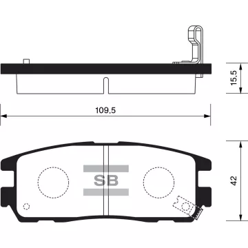 Колодки торм.дисковые Hi-Q GREATWALL HOVER RR