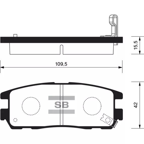 Колодки торм.дисковые Hi-Q GREATWALL HOVER RR