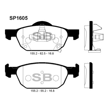Колодки торм.дисковые Hi-Q HONDA ACCORD IX (CU) 08-