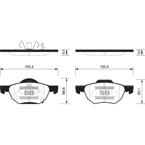 Колодки торм.дисковые Hi-Q HONDA ACCORD VIII 03