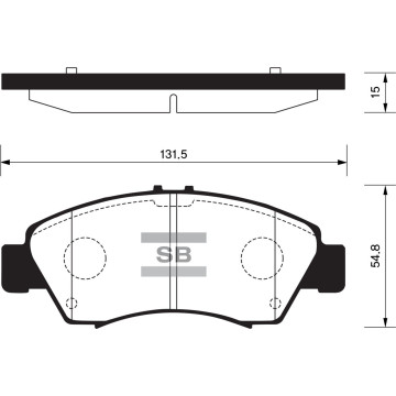 Колодки торм.дисковые Hi-Q HONDA FIT 03-09 (D1643)