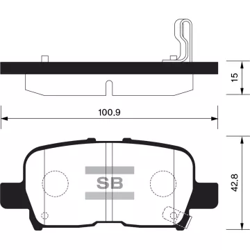 Колодки торм.дисковые Hi-Q HONDA ODYSSEY 02-04 RR (D865)