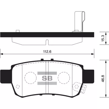 Колодки торм.дисковые Hi-Q HONDA ODYSSEY 05-10 R (D1088)