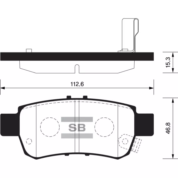 Колодки торм.дисковые Hi-Q HONDA ODYSSEY 05-10 R (D1088)