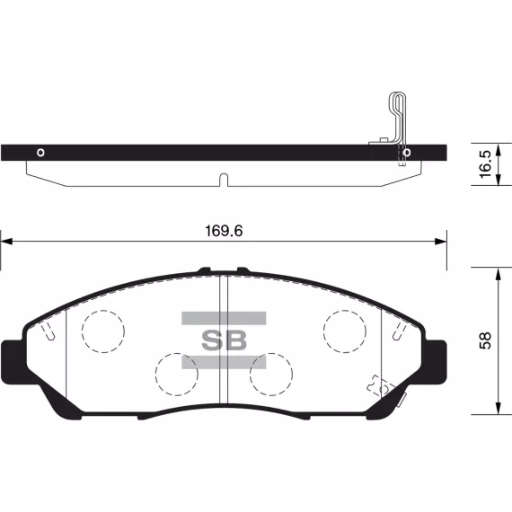 Колодки торм.дисковые Hi-Q HONDA PILOT 09-11 (D1378)
