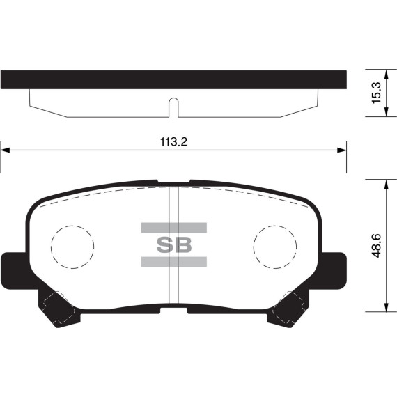 Колодки торм.дисковые Hi-Q HONDA PILOT 09- R (D1281)