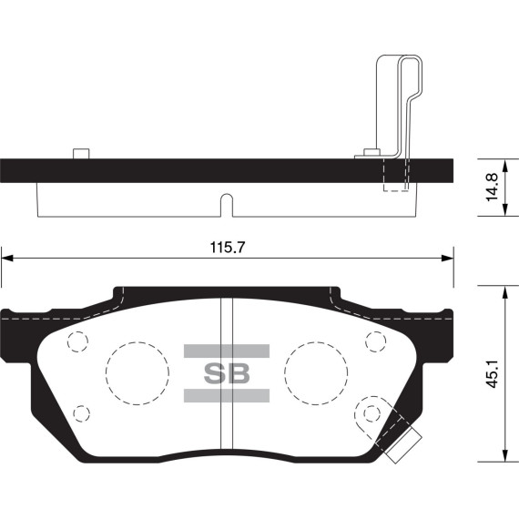 Колодки торм.дисковые Hi-Q HONDA PRELUDE 85-87 (D256)
