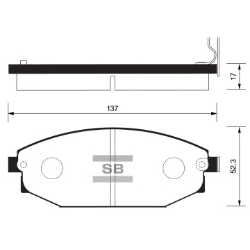 Колодки торм.дисковые Hi-Q HYUNDAI GALLOPER I & II