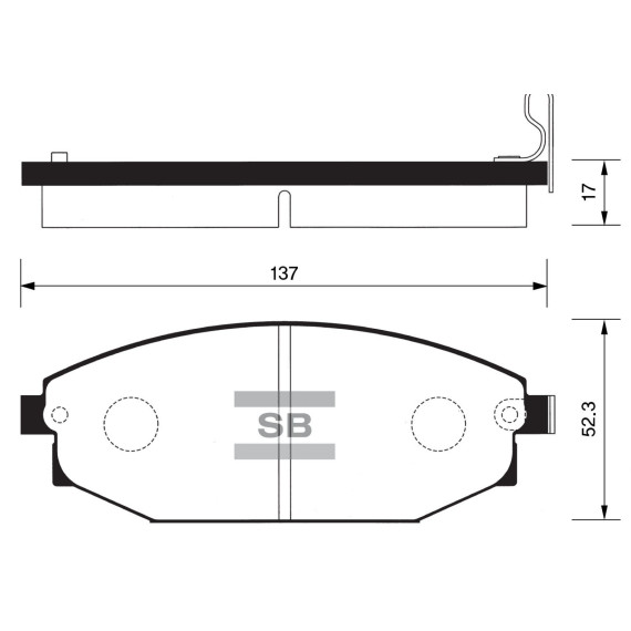 Колодки торм.дисковые Hi-Q HYUNDAI GALLOPER I & II