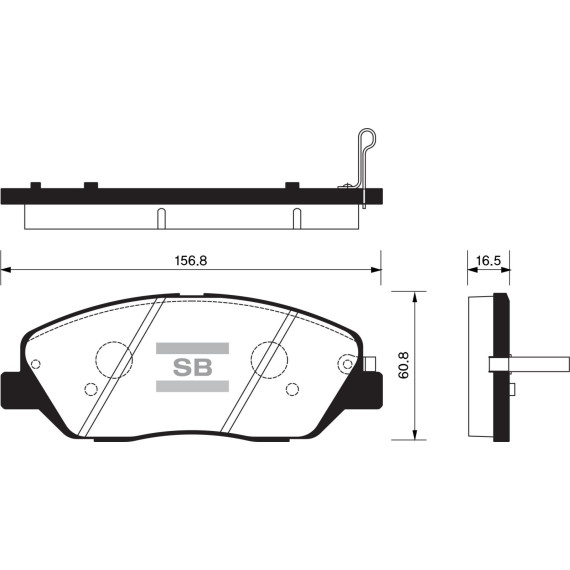 Колодки торм.дисковые Hi-Q HYUNDAI GENESIS