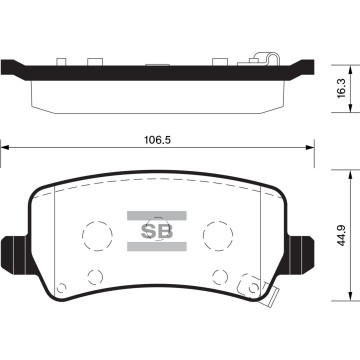 Колодки торм.дисковые Hi-Q HYUNDAI GRANDEUR HG 3.0 R 12-