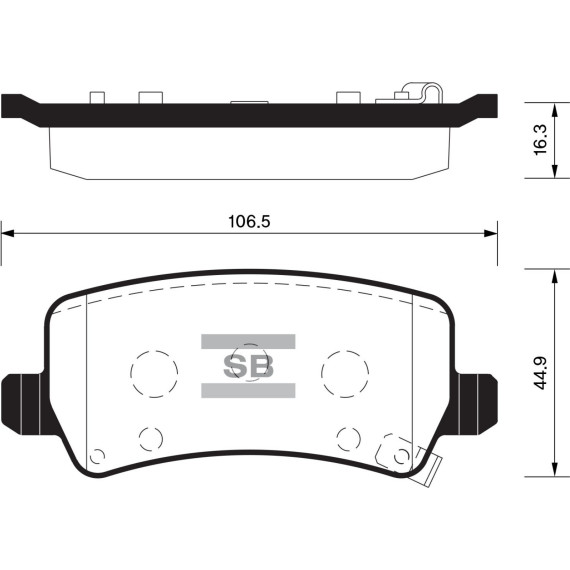 Колодки торм.дисковые Hi-Q HYUNDAI GRANDEUR HG 3.0 R 12-
