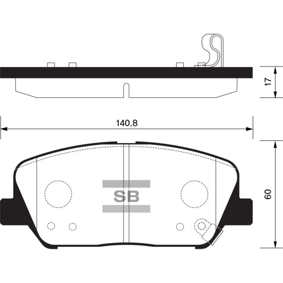 Колодки торм.дисковые Hi-Q HYUNDAI KIA GRANDEUR HG K5(OPTIMA) 17