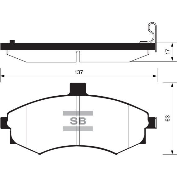 Колодки торм.дисковые Hi-Q HYUNDAI LAVITA(NEW) CERATO 14 INCH
