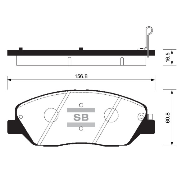 Колодки торм.дисковые Hi-Q HYUNDAI NEW SANTA FE 06MY