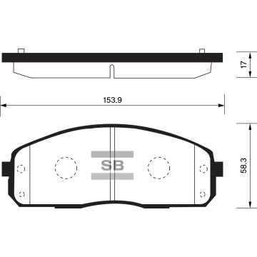 Колодки торм.дисковые Hi-Q HYUNDAI PORTER II