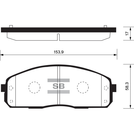 Колодки торм.дисковые Hi-Q HYUNDAI PORTER II